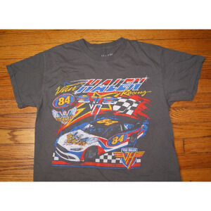 Van Halen TShirt Mens M Gray Nascar Car #84 Eagle Graphic Retro 2 Sided